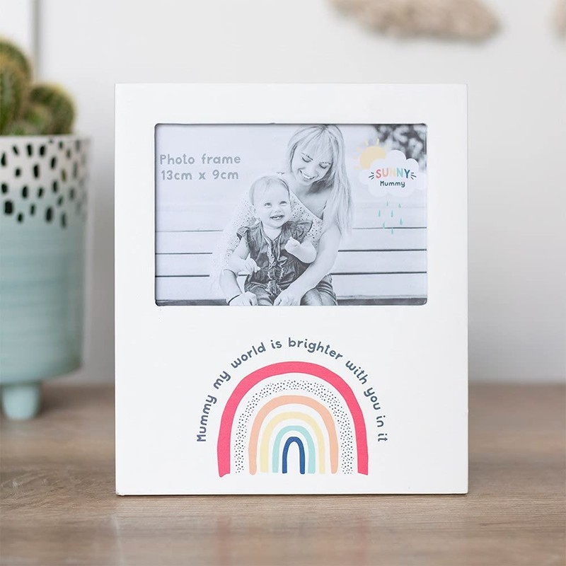 SUNNY MUMMY RAINBOW PHOTO FRAME - Mothers Day Gift.