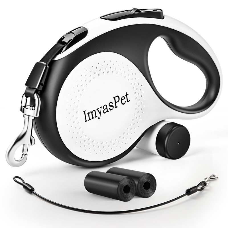 Upgraded Retractable Dog Leash with Chew Proof Extender, Pet Walking