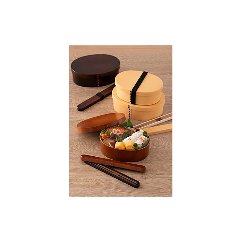 Tatsumiya Magewappa Chopsticks Case Set, 7.1 inches (18 cm), Made