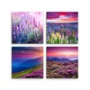 4 Picture Set Each 40 x 40 cm lavender –