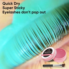 PERMANIA Lash Lift Rod Adhesive, 2023 New Brow Lamination Glue Balm, Soft Fragrance Strong Viscosity and Water Solubility for Lash Perm Kit (Peach)