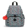 Kipling CITY PACK MINI Small backpack, Abstract Print (White)