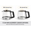 5 Cups Glass Coffee Maker Pot Replacement, Compatible with Black