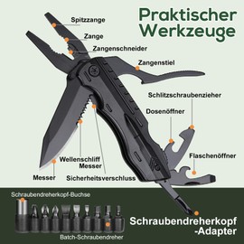 Geschenke für Männer Papa Väter Ihn, Outdoor Multitool Camping Zubehör, Mann Weihnachtsgeschenke Ideen, Geburtstagsgeschenk für Männer, Papa Männertag Geschenke Vatertagsgeschenk