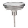 1/2" NPT Stainless Steel Pot Thermometer Metal Dial Thermometer for