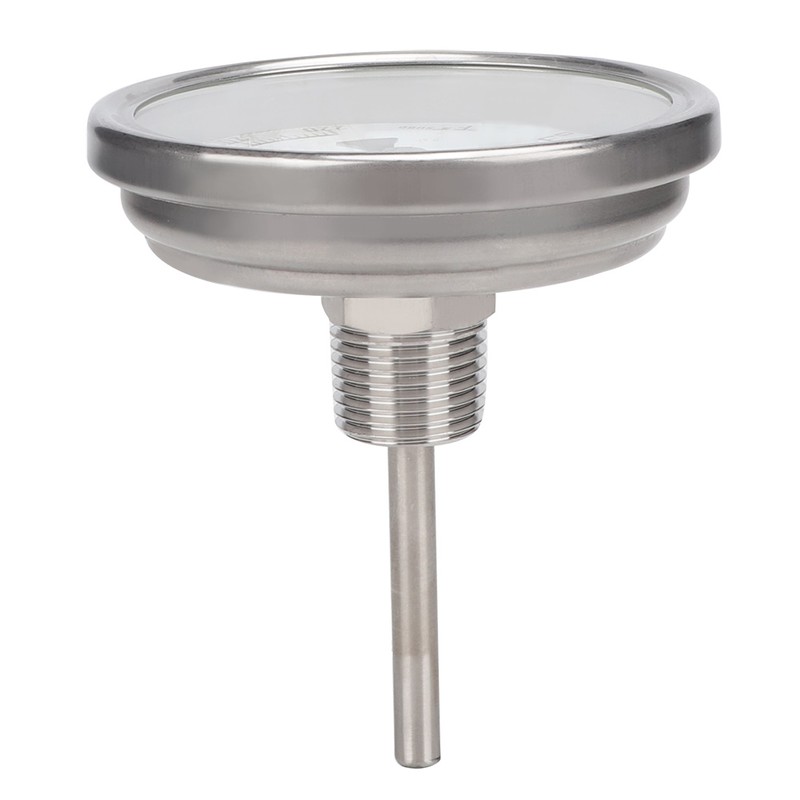 1/2" NPT Stainless Steel Pot Thermometer Metal Dial Thermometer for