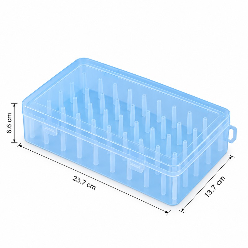 42-Spool Sewing Thread Organizer Box for Craft Storage – Portable