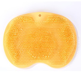 DIZLAS Foot Brush, Foot Wash Mat, Eliminates Foot Odor, Foot Brush, Body Brush, Stiff, Horny, Foot Massage, Odor Prevention (Yellow)