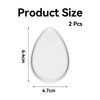 2 Stück Silikon Make Up Schwamm,Waschbar Makeup Sponge,Tropfenförmiger Schminkschwamm,Silikon Schwamm