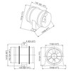 12V 4-Inch Bilge Blower for Boat in Line with Interior