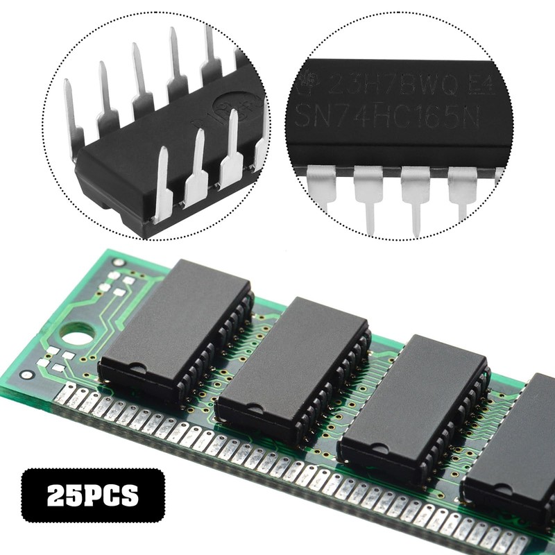 VGOL Pack of 25 DIP16 IC 8BIT Parallel-In/Serial-Out Slide Register