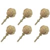 Samara Nautical Lot Of 6 Cabinet Knot Rope Knob/Jute Door