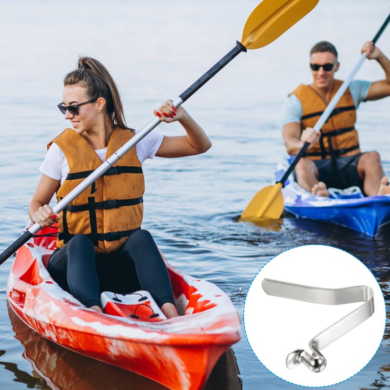 PATIKIL 8x6mm Kayak Paddle Snaps, 10 Pack Tent Pole Clips