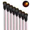 Gebildet Pack of 8 Yellow Indicator Light, AC/DC 12-24V, Mounting