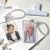 UOPR Transparent Acrylic Pass Case, Commuter Card Case, Coil Chain,