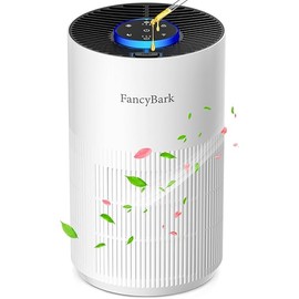 Air Purifiers for Home Bedroom Sleep Mode & Aroma Function, Room Air Purifier with 3 Timer for Office, Dorm, Hotel (White)