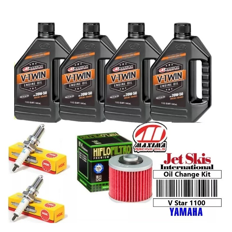 JSI Maxima Oil Kit Yamaha V Star 1100 Oil Change