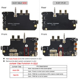 Geekworm NASPi V2.0 2.5 pulgadas SATA HDD/SSD NAS Kit de almacenamiento con apagado seguro y función de encendido automático para Raspberry Pi 4 Modelo B (no incluye Raspberry Pi 4)