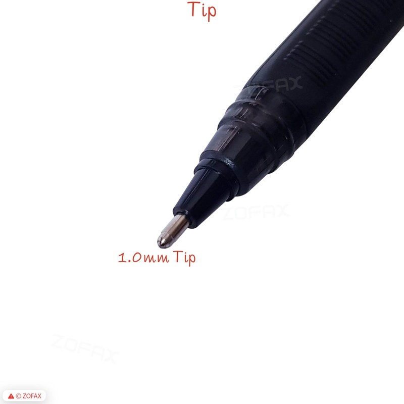 DIGNO Triber-Grip Ballpoint Pens, BLACK, Medium Point (1.0mm), Pack of