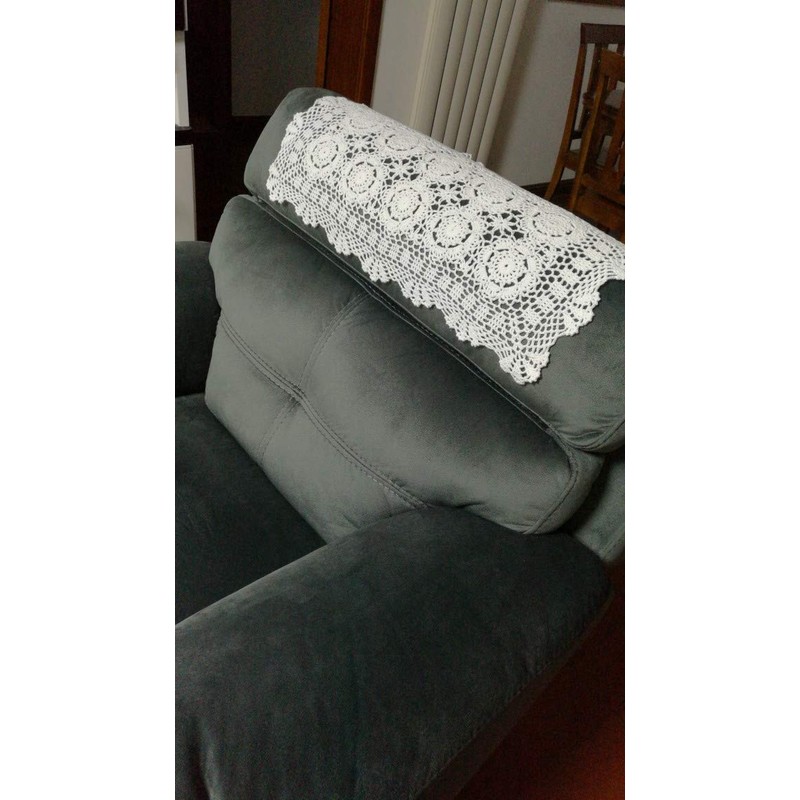 Damanni Rectangular Cotton Handmade Crochet Lace Table Runner Doilies Table