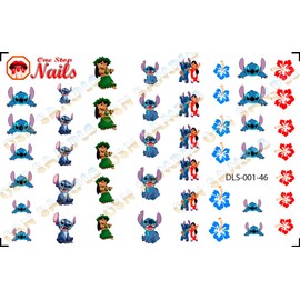 Galaxy Unicorn Nail Art Decals. Clear waterslide nail art decals by One Stop Nails