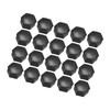 Hihaha 20pcs 21mm Wheel Lock Lug Bolt Nut Cover Caps