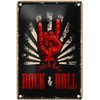 FEMER Tin Sign Retro 12 x 18 cm Rock &