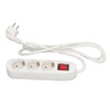 European Power Strip 3 Way ABS and Copper Multiple Outlet