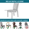 HFCNMY Seat Covers for Dining Chairs, 6 Pack Stretch Waterproof