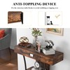 Multigot Console Table, T-Shaped Hallway Sofa Side Table with Drawer,