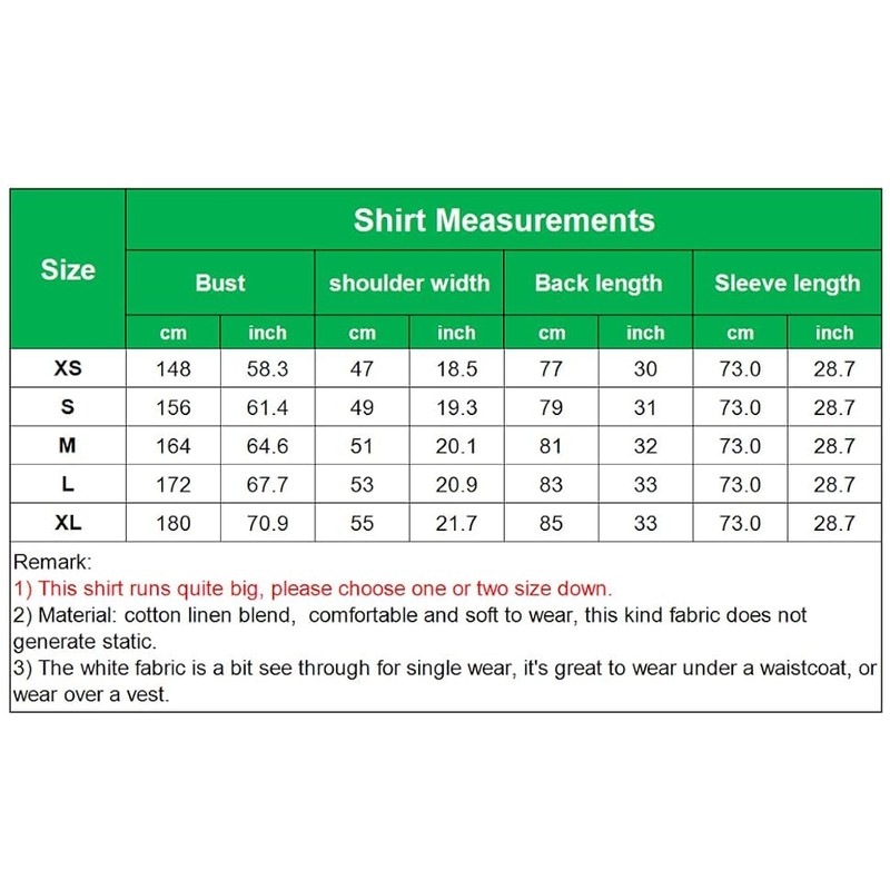 GRACEART Men Pirate Shirt Women Vampire Renaissance Shirts Victorian Ruffled