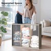SOLEDI 180L 3-Section Laundry Hamper with Lid, Extra Large Dirty
