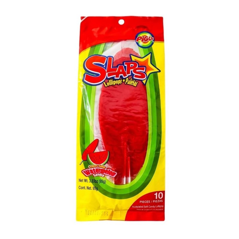Slaps Paletas / Lollipops, Mango, Sandia (Watermelon) and Tamarindo Azul