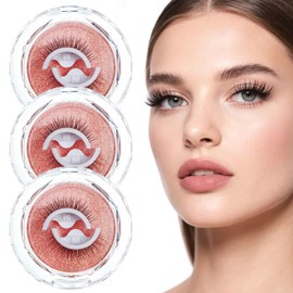 Self Adhesive Eyelashes No Glue Needed Reusable Natural Looking False Lashes Glueless Lashes Easy Application Comfortable Lightweight for Daily Wear or Special Occasions