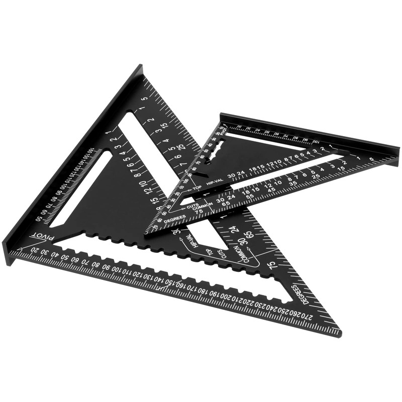 MUKCHAP 7 Inch and 12 Inch Triangle Ruler, High Precision