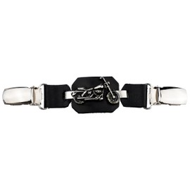 Iguana Custom Leather Vest Extension with Metal Clips with Decorative Badge for Motorcyclist Chopper Custom Bobber Cafe Racer, motorcycle custom