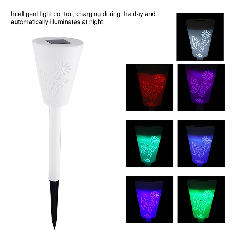 Solar Powered Garden Ground Light LED Lawn Lamp for Outdoor