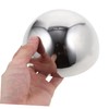 Kisangel 10pcs Polished Stainless Steel Garden Gazing Reflective Half Globe