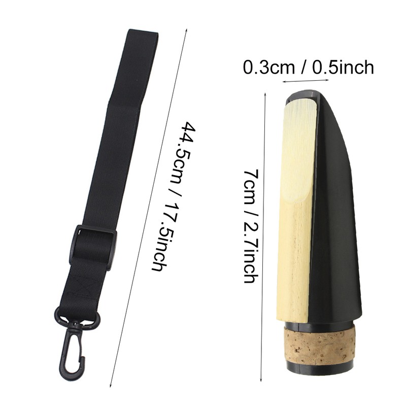 LADE 5 in 1 Clarinet Mouthpiece Belt Cleaning Cloth Reed