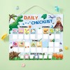 WERNNSAI Dinosaur Routine Chart for Kids - Daily Visual Schedule