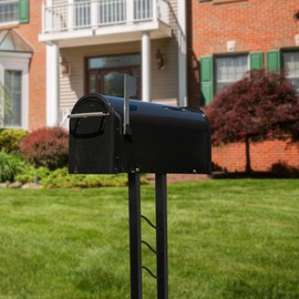 Architectural Mailboxes MON00BPEC Montroso Post, Black