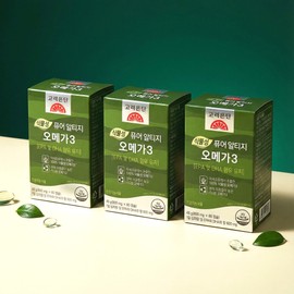 Korea Eundan Vegetable Pure Altige Yoo Jae-seok Omega-3 Effectiveness 800mg x 60 Capsules Home Shopping 3 Boxes / 고려은단 식물성 퓨어 알티지 유재석 오메가3 효능 800mg x 60캡슐 홈쇼핑 3박스