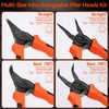 Preciva Circlip Pliers 180 mm Snap Ring Pliers with 4