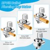 Zuxbolf 4 Pieces Piercing Valve Sets BPV-31 Refrigerator Tap Valve