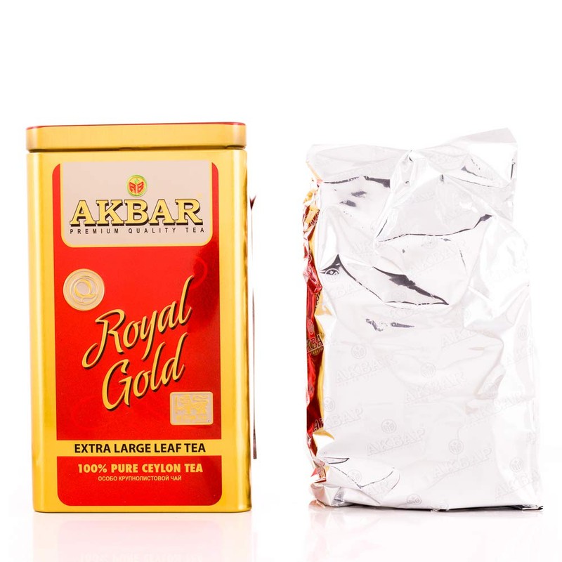Akbar Royal Gold with Free Spoon - Big Leaf 250g