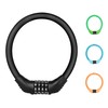 Bicycle Lock, Wire Lock, Bicycle, Key, Dial, 4-Digit Password Changable,