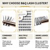 BQ Lash Individual Eyelashes, 72 Clusters, Coloured Eyelashes, Individual at