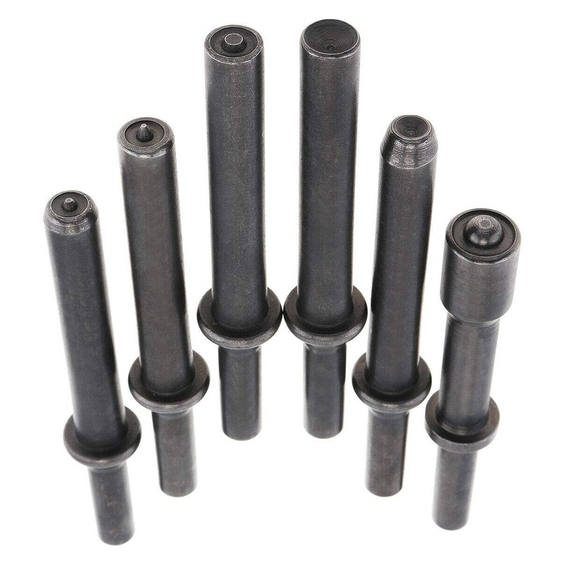7 Pcs Air Hammer Rivet Bit Set, Dele 0.401 Shank