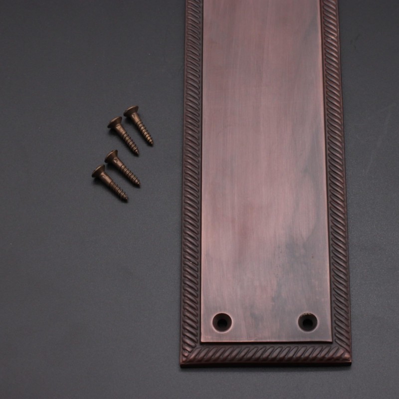 5mm Heavy Duty Solid Cast Brass Georgian Finger Plate Door