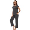 WiWi Soft Pajama Set for Women Raglan Sleeve Viscose from